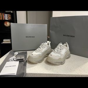 Balenciaga triple S fabric mesh sneakers size 36 (6-6.5W)